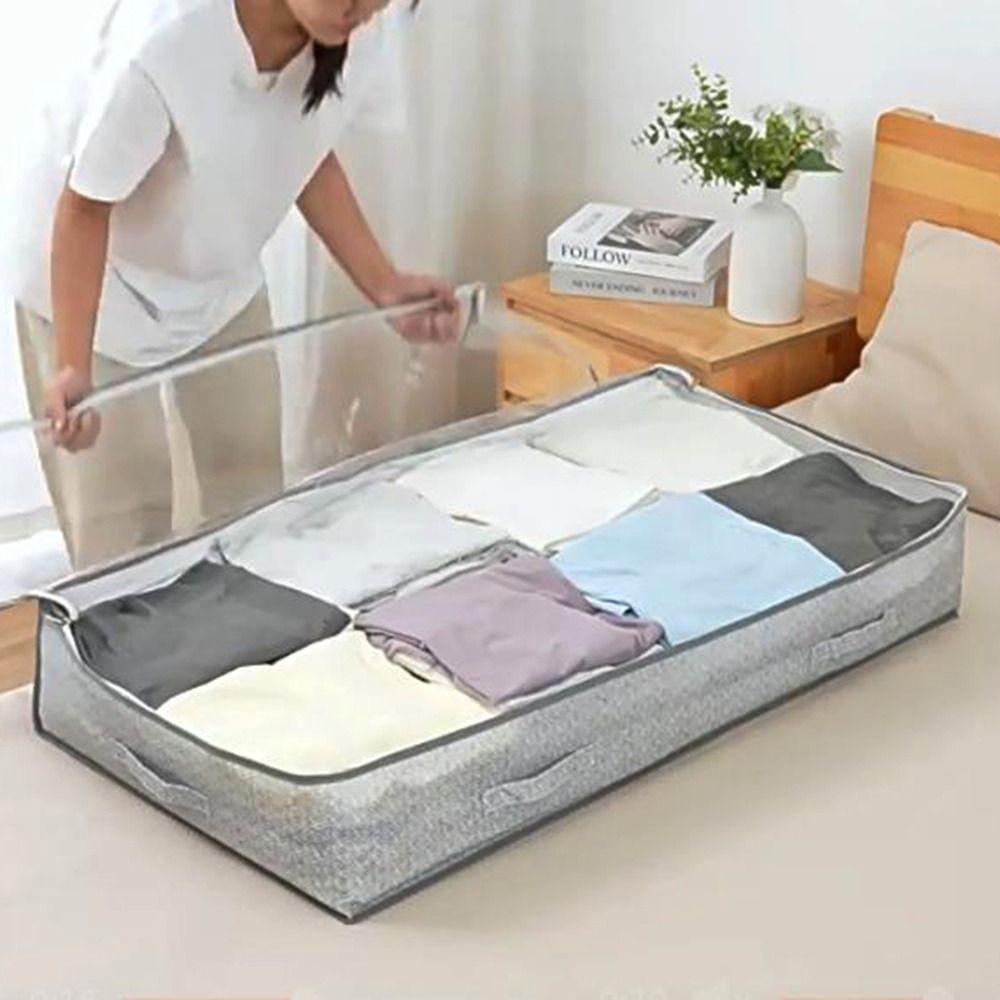 Non-woven Fabric Clothes Quilt Storage Bag Indoors Stuffs Finishing Bag  for Household