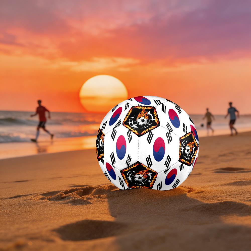 1pc Korean Sports Theme Size 5 Soccer Ball Professional Match Training Football Indoor &Outdoor Sports Ball Lightweight Durable c6647