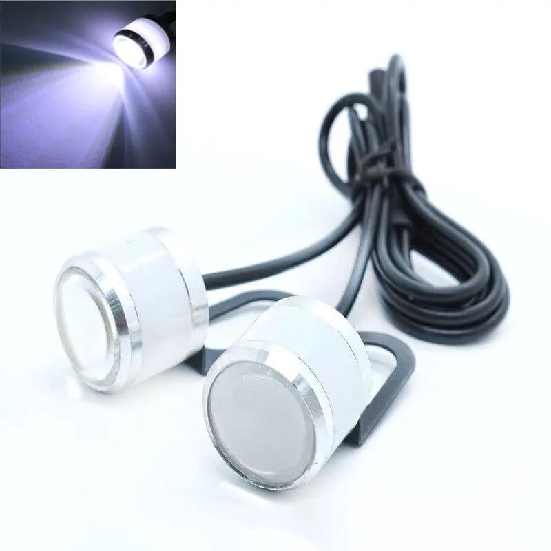 1Pcs Motorcycle Led Hawkeye Lights LED Grille Signal Lights 23mm Led Eagle Eye Lamp Daytime Running Light for Car