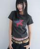 Mimdeowodeulobeu Napoleon Star Crop Patch T-Shirt_Charcoal