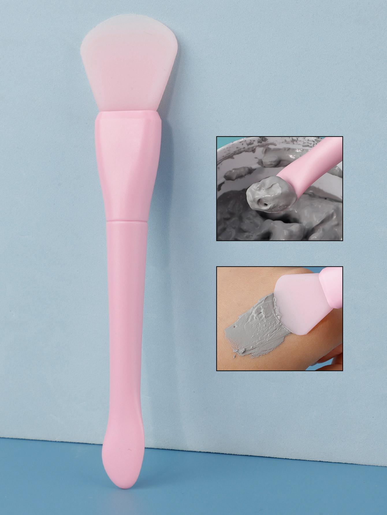 

Новый продукт с ложкой для выкапывания, двухсторонняя силиконовая кисть для маски, силиконовая мягкая головка, кисть для нанесения грязевой маски, для выкапывания, для нанесения, для снятия макияжа c