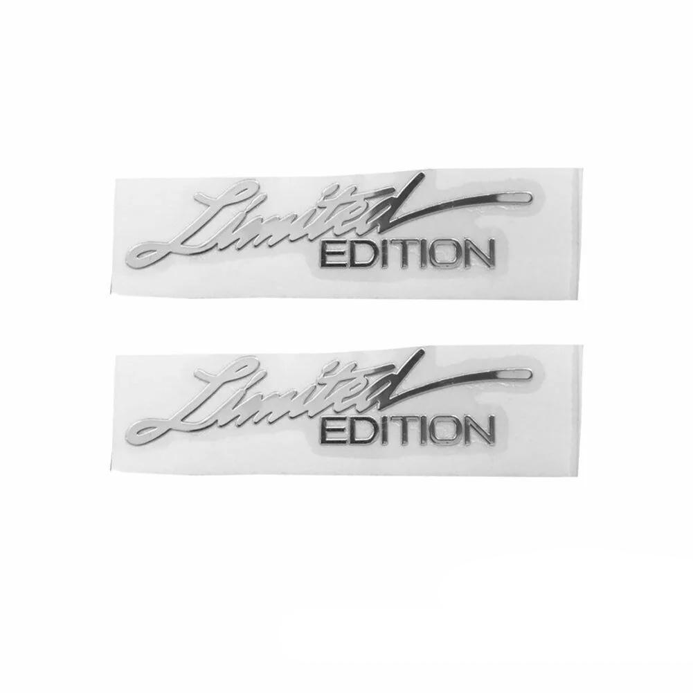2pcs Limited Edition Car Sticker 3D Gold Body Emblem Badge Metal Sticker Decal Car Accessories Motorcycle Decals