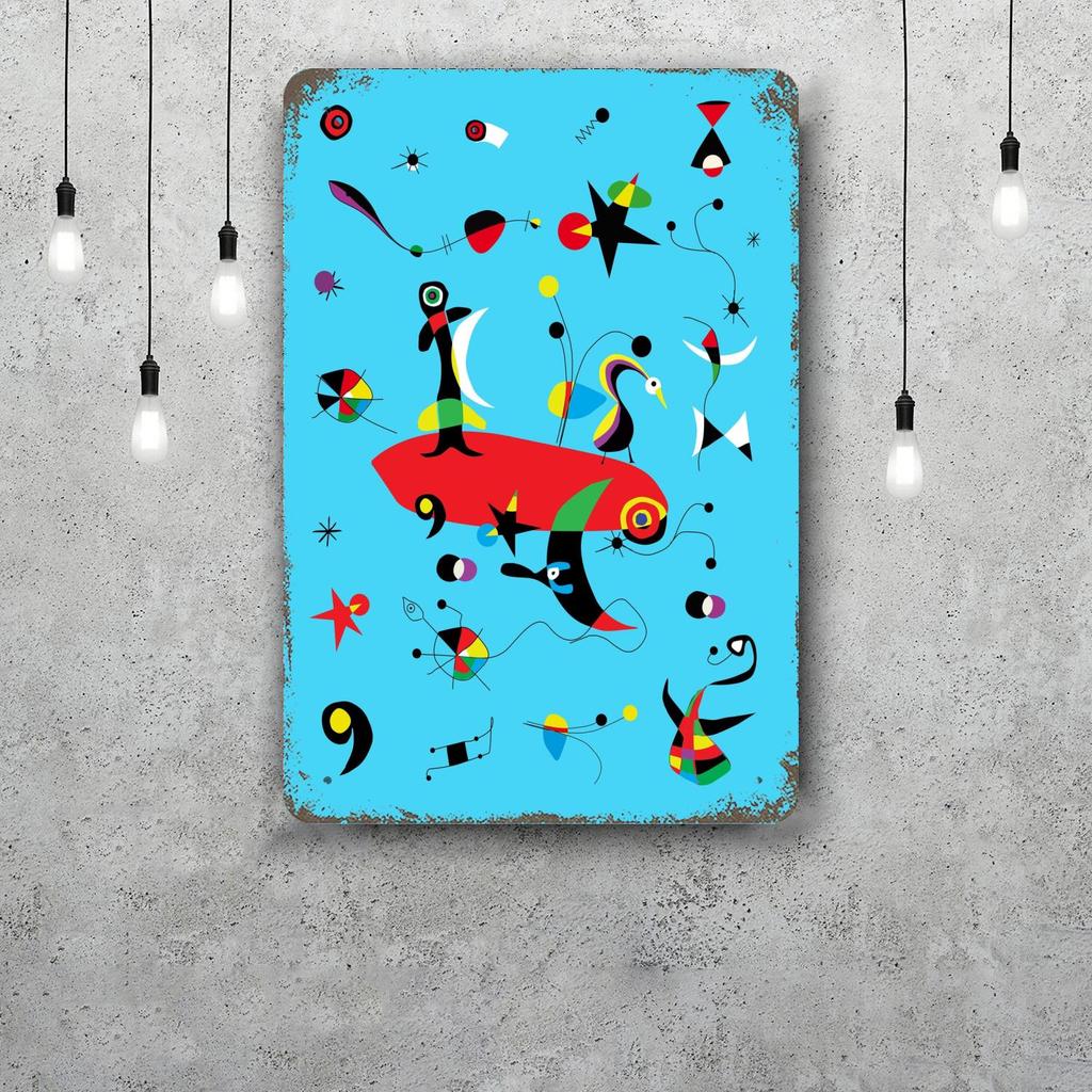 miro art Vintage Tin Sign Home Decor Wall Decor Art Wall Mural Room Decoration Decor Retro Metal Sign Plate Bar Posters