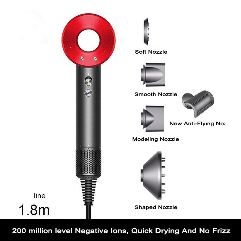 Blattloser Haartrockner Negative Lon Hair Care Professinal Quick Dry 220V Home Leistungsstarker Haartrockner Constant Anion Electric Blow Dryer