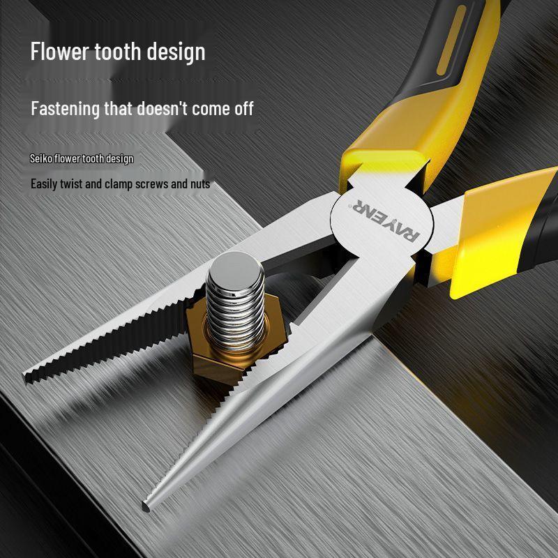 3-Piece Hand Tool Set: Needle-Nose Pliers, Wire Cutters & Multi-Functional Locking Pliers - Durable & Labor-Saving