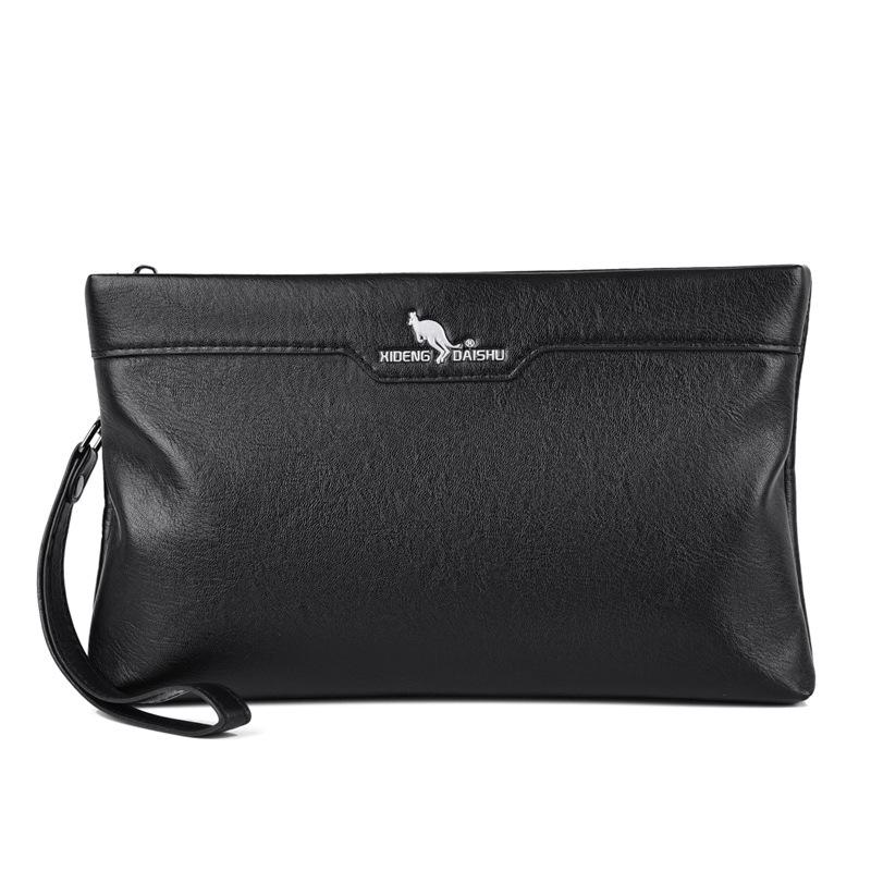 

TS JYL laptop bag,New Business Bag Men Clutch Large Casual Soft Leather Handbag Wallet 8 inches