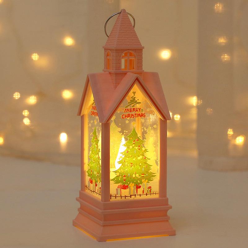 Christmas Luminous House Candle Lantern Night Light