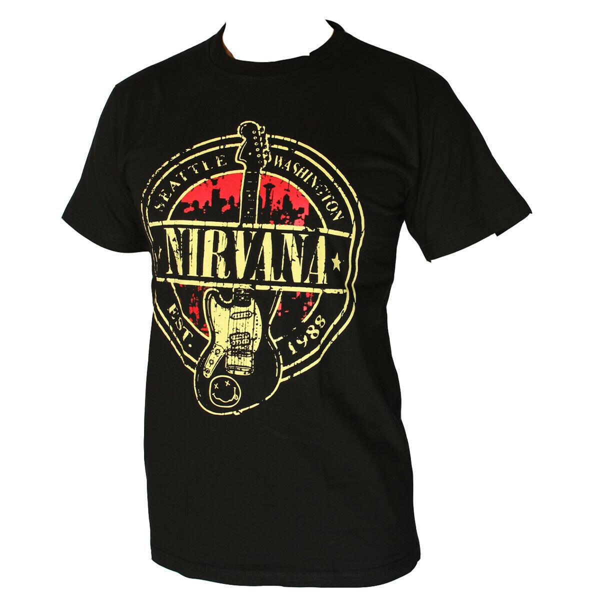 

Nirvana Est 1988 Мужская футболка Черный