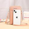 2025 Large-Capacity Multifunctional Solid Color Touchscreen Crossbody Phone Bag for Women