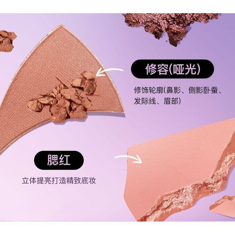 HEXZE - Butterfly 8 Colors Eyeshadow Palette - Sunshine