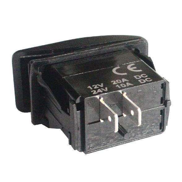 2 Pins Spst On-Off Rocker Switch Waterproof Replacement for Marine Boat