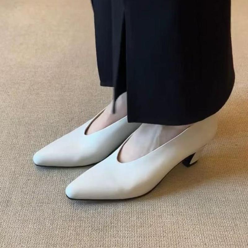 2026  Style Pointed Toe Women Sandals High Heels Shoes Woman Slippers Slingback Trend Dress Shallow Loafers Summer Elegant Pumps