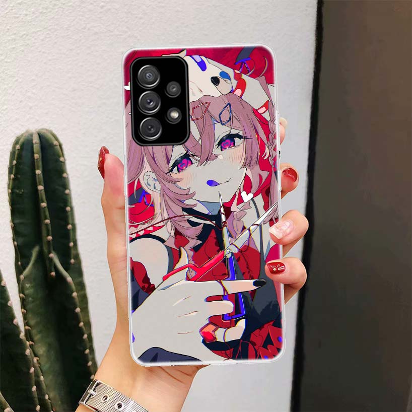 Cute Anime Girl INS For Samsung Galaxy A51 A50 A71 A70 Phone Case A40 A41 A30 A31 A20E A21S A10 A11 A01 5G A6 A8 + A7 A9 Plus