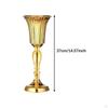 Decorative Flower Vase, Floral Arrangements, Luxurious Elegant Gold Metal Vase for Living Room,