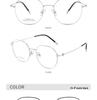 Polygonal Retro Titanium Glasses Frame Unisex with Prescription Lens Option