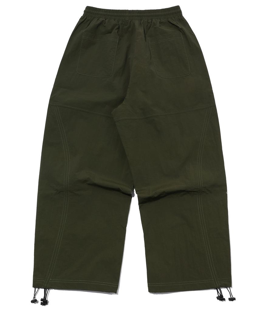 CPGN STUDIO Shirred Wide Nylon Pants Khaki