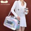Borsa da Nuoto in PVC Impermeabile Grande Capacità Organizer da Viaggio per Uso in Piscina e in Spiaggia