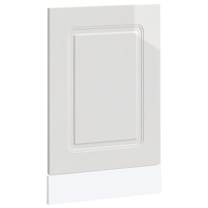 VidaXL Panneau de lave-vaisselle Kalmar blanc brillant 45x1,5x67 cm, panneau avant de lave-vaisselle, panneau, panneau de 853649