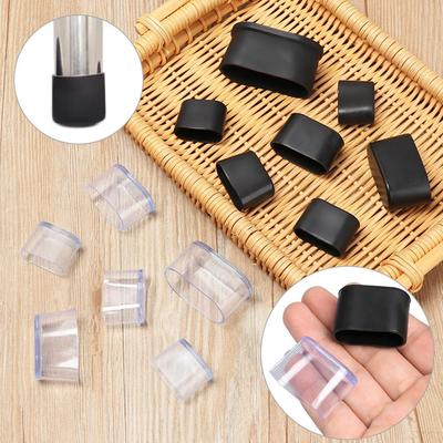 4Pcs New Socks Floor Protectors Chair Leg Caps Furniture Feet Non-Slip Covers Silicone Pads