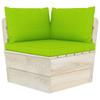 Day and Night - Day and Night Cushions for Pallets 3 Units Light Green Oxford Fabric