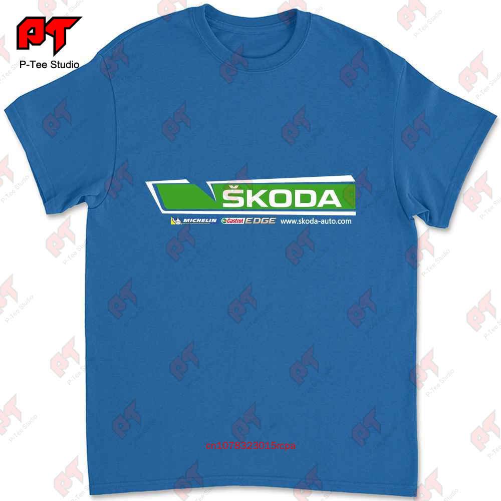 

Skoda Motorsport Ралі Fabia Wrc S2000 Гоночний Спортивний Автомобіль 2018 Футболка 5SIA S