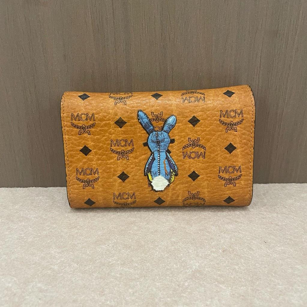 [Gebraucht] Kleiner Monogramm-Kartenhalter aus beschichtetem Canvas in Cognac-Farbe mit goldener Hardware - Ausgezeichnet #1PNNYZU