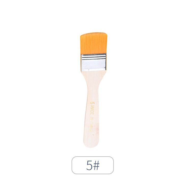 Nylon Oil Painting & Barbecue Brush Set: Pig Bristle Small Brush, Glue Brush, Dusting Brush, Paint Brush.