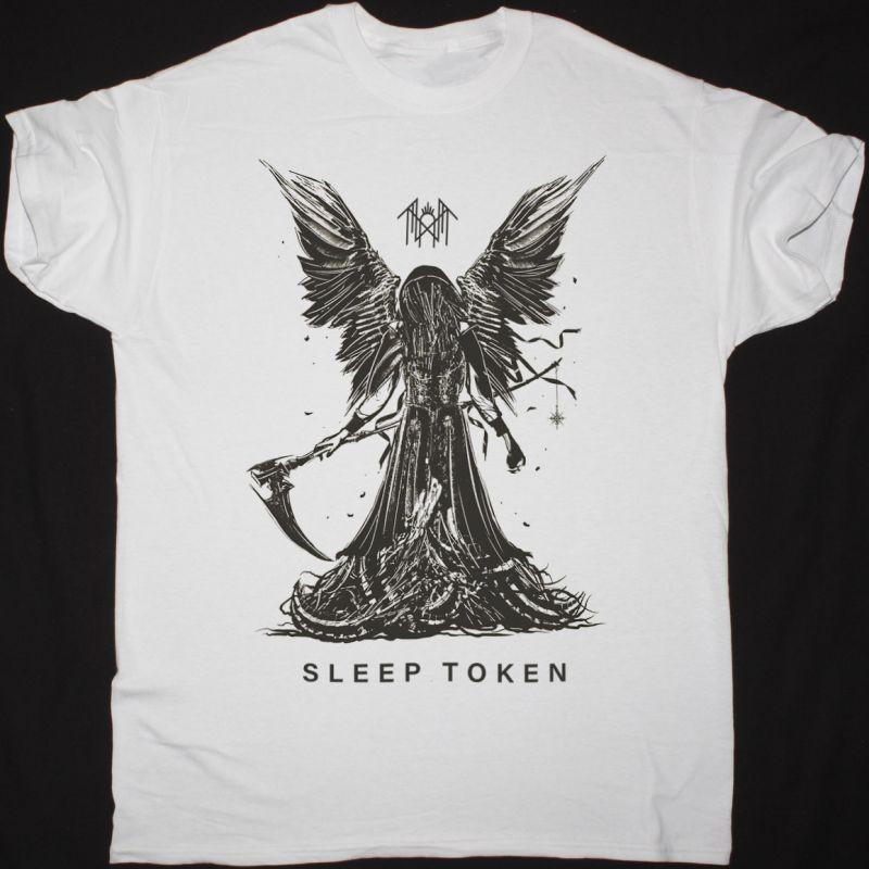 Sleep Token Winged Reaper White T-Shirt S разноцветный