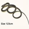 123cm Fake Realistic Rubber Toy Snake Simulation Anaconda Scary Halloween To Scare Birds Props Prank Trick Toy Accessories