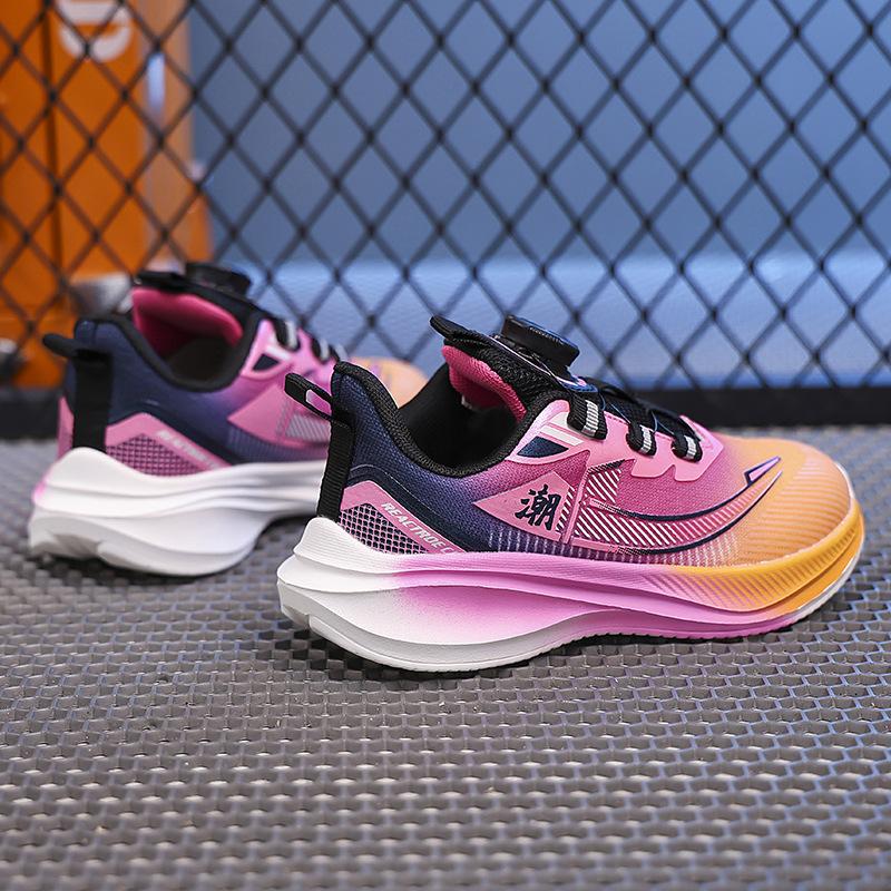 

Boys mesh double mesh breathable running shoes rotating buckle children s sports shoes youth basketball shoes student Jinjiang shoes 40