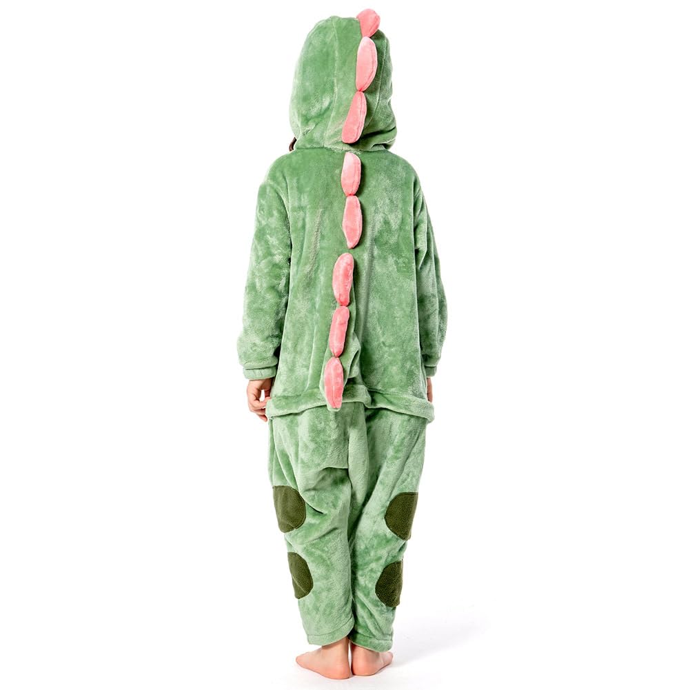 Dinosaur Kigurumi Pajamas for Cute Animal Fancy Kids Cold Winter Unisex [OLAOLA] Kids, Costume, Dress, Kigurumi, Fluffy, Warm, Room, Protection,