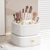 Makeup Organizer with Drawer 360 Degree Rotating Multi-functional Cosmetic Storage Box for Dressing Table Bathroom Office
