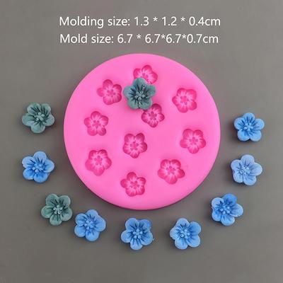 1Pc Cherry Blossom Peach Blossom Silicone Mold Diy Cake Decorations Mold Mousse Chocolate Ice Tray Kitchen Baking Mold