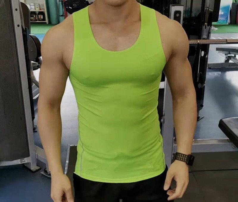 Chaleco de Entrenamiento para Hombre de Secado Rápido y Alta Elasticidad - Capa Base Transpirable que Absorbe el Sudor para Correr y Baloncesto
