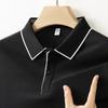 Men's Business Casual Short Sleeved Shirt Solid Color Polo Shirt Fashionable Breathable Comfortable Versatile Top