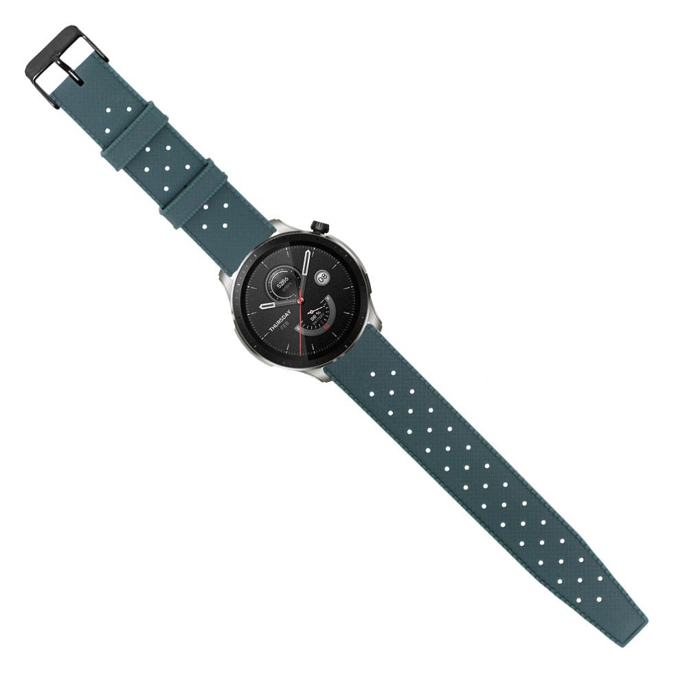 ERBORD Universal Silicone Strap 22mm, Tropic, Green/Black Buckle