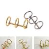 1X Metal Notebook Loose Leaf Binder Binder Ring Snap Album Split Hinged Keyring