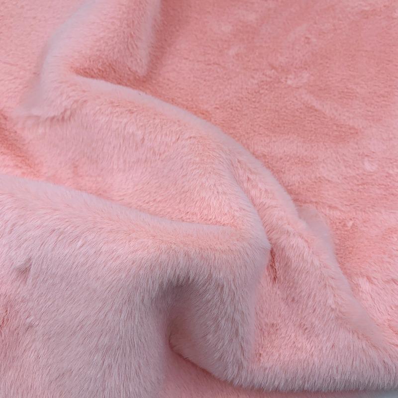 10mm Thickened Imitate Rabbit Fur Plush Fabric Thickened Polyester Artificial Wool Doll Cotton Doll Material Decorative Fabric