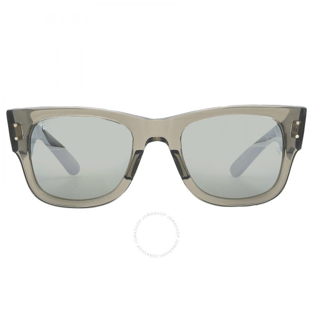 

Ray Ban Mega Wayfarer Silver Mirror Square Unisex Sunglasses RB0840S 66355C 51