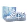 Air Force 1 Heartbreak Custom Abriebfeste Niedrig geschnittene Skateboard-Schuhe Herren Blau Grau CJ9179-002(Team836-)
