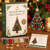Crystal Bead Christmas Tree DIY Making Kit Desktop Decor Handmade Beaded Xmas Tree Sparkling Tabletop Ornament Christmas Gift