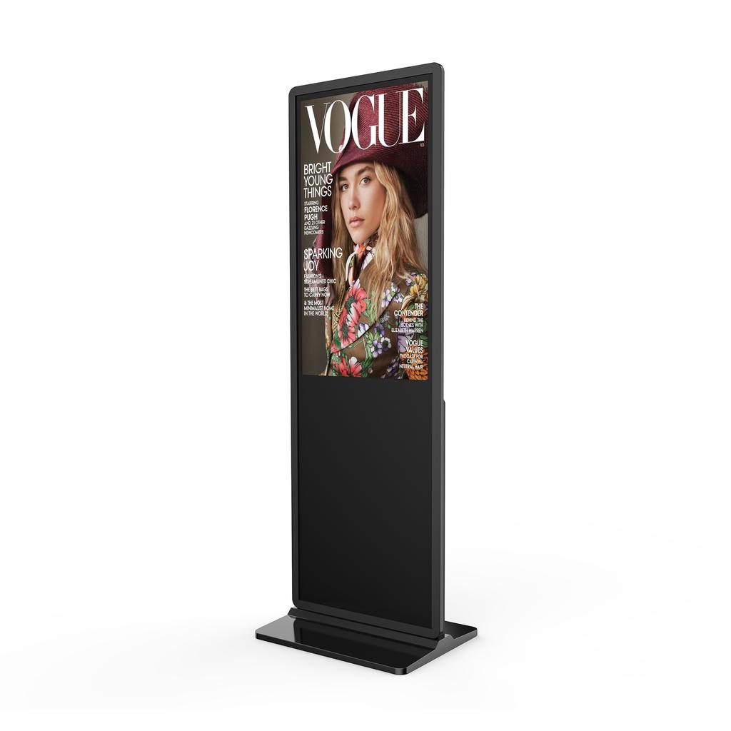 MWE European/US Warehouse 55 Inch Floor Standing Indoor Lcd Digital Signage Advertising Machine Media Playback  Touch Android
