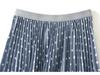 Korean-Japanese Polka Dot Pleated Midi Skirt, High Waist, Slimming, 2026 Spring/Summer Collection.