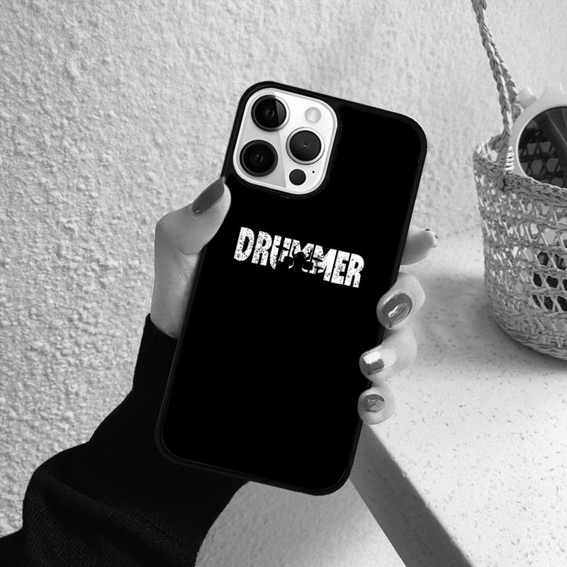 

Drum Drummer Music Dj Phone Case for iPhone 17 Air 16 PRO MAX 15 14 PLUS 12 11 13 Back Cover Fundas Shell coque iPhone 16e
