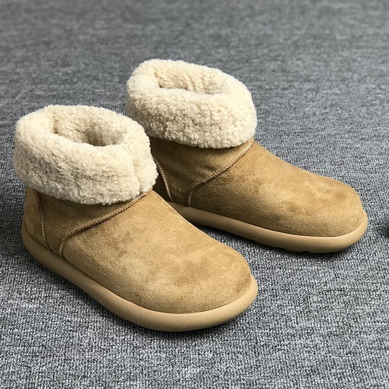 Popular Velvet and Velvet Snow Boots for Men and Women 2025 Autumn and Winter New Cotton Shoes Warm and Versatile Trendy Shoes 22715-V