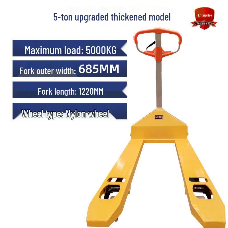 Manual Hydraulic Pallet Truck Forklift, 2/3 Ton Capacity, Warehouse Hand Pallet Mover