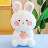 Peach Rabbit Cartoon Plush Toy Stuffed Doll Animal Decoration Cute Gift Kids