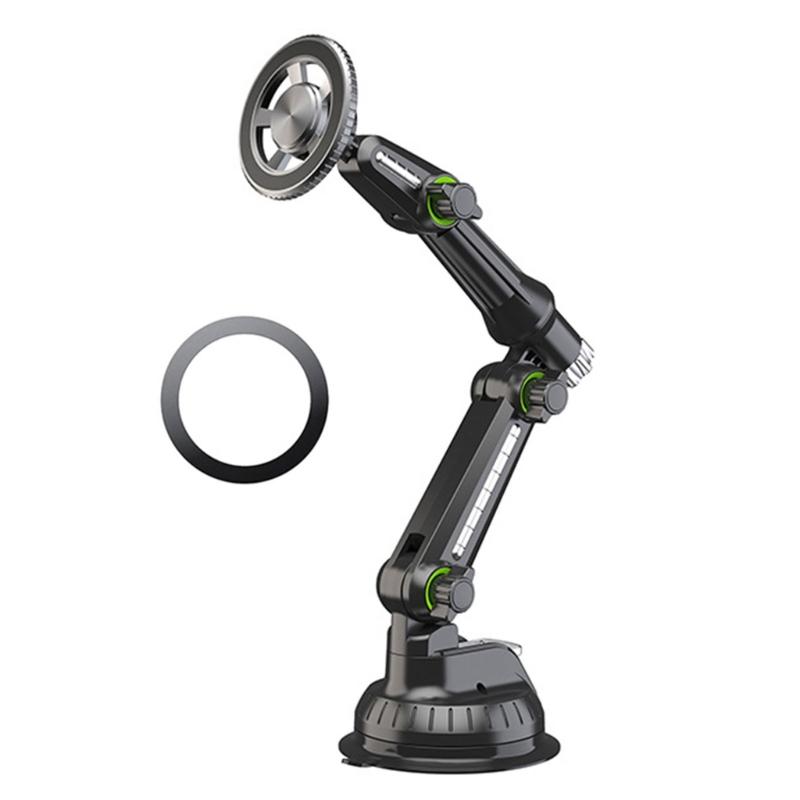 Electric Vacuum Magnetic Suction Phone Bracket with Strong Suction Cup for Navigation Driver Passenger Easy Installation