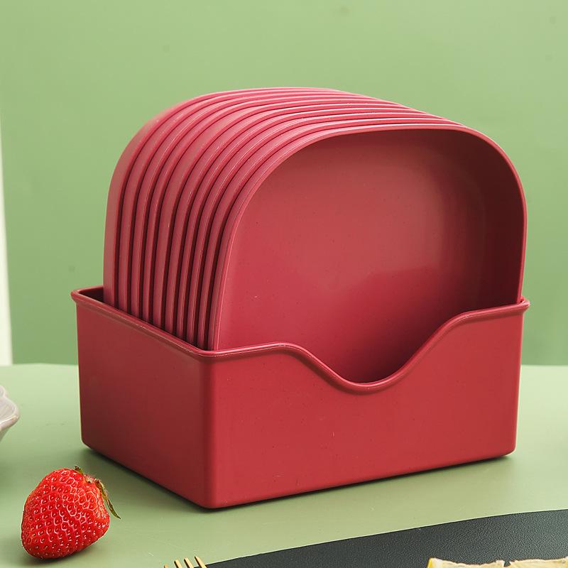 Japanese-Style Creative Plastic Bone Dish with Base
