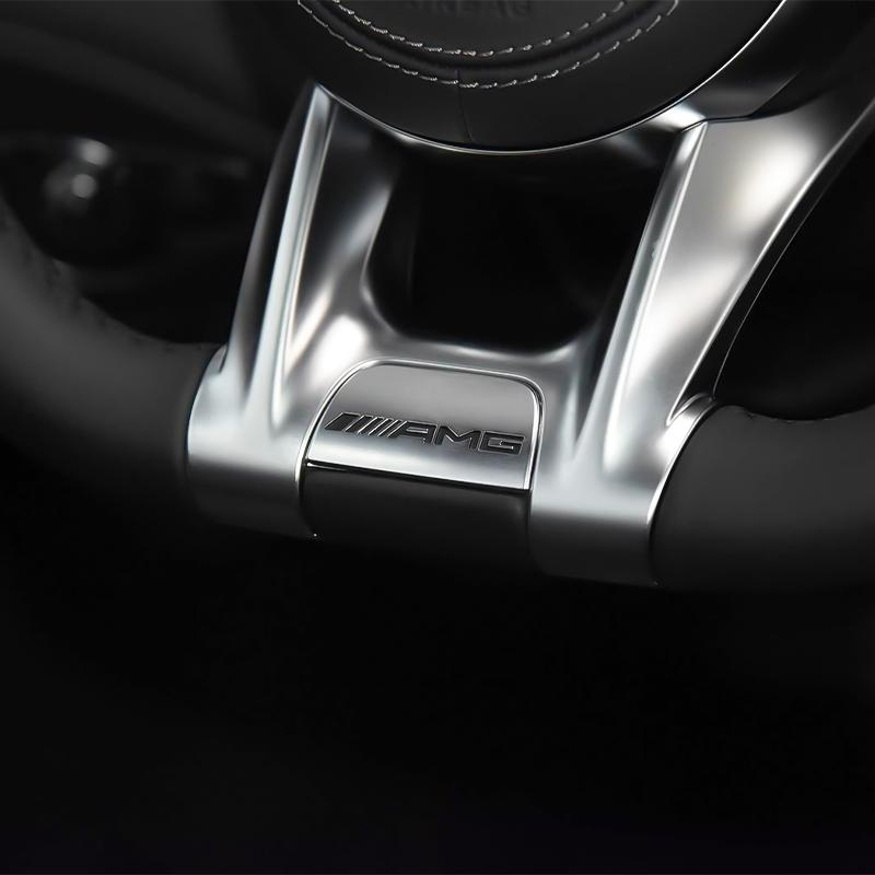 3D ABS Car Steering Wheel Emblem Sticker Interior Badge Accessorie For Mercedes Benz AMG W205 W168 W108 AMG W176 W204 W212 GLC